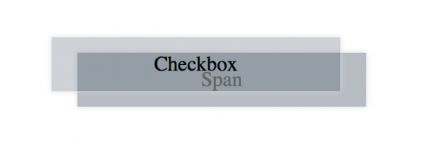 Checkbox + Span